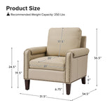 Raimund Genuine Leather Armchair