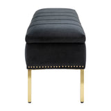 Fabio Upholstered Flip Top Storage Bench