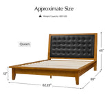 Walter Solid Wood Platform Queen Bed