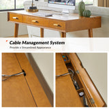 Erich Modern Computer Desk with USB