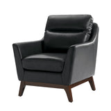 Mid-Century Mordern Genuine Leather Armchair