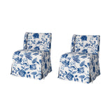 Edwin Slipper Chair with Slipcover Set Of 2