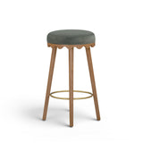 Oodle Performance Vegan Mohair Bar and Counter Stool