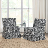 Edwin Slipper Chair with Slipcover Set Of 2