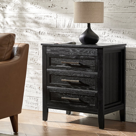 Joachim 3 Drawer Nightstand
