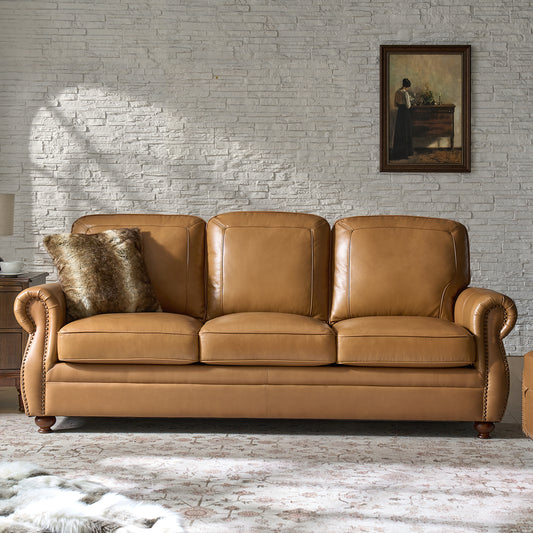 Gerardo Genuine Leather Sofa