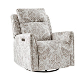 Alfons Swivel And Rocker Power Recliner With Headrest