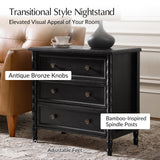 Carol 3-Drawer Nightstand