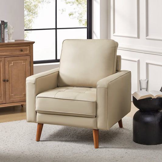 Aurelian Genuine Leather Armchair