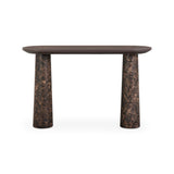 Braya 50" Faux Emperador Marble Console Table