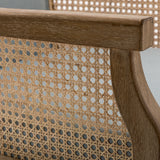 Xaver Task Chair with Rattan Arms