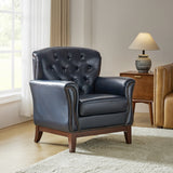 Nicole Traditional Genuine Leather Chair