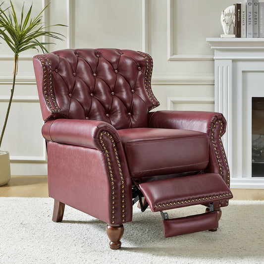 Abraham Genuine Leather Recliner