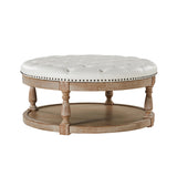 Antonia Vegan Leather Ottoman