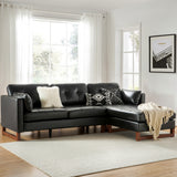 Amando Genuine Leather Reversible Sectional