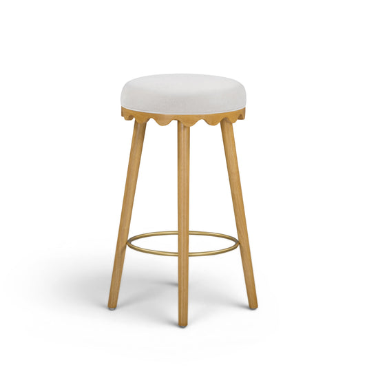 Oodle Performance Vegan Mohair Bar and Counter Stool