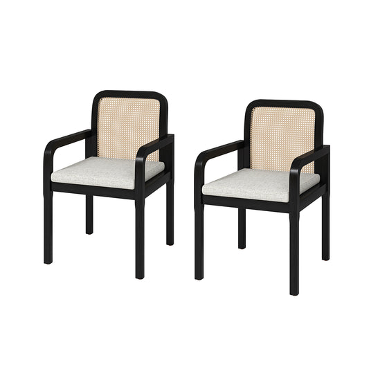 Antoine Ratten Dining Chair Set of 2