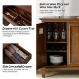 Erwin Sideboard with Wine Bottle Storage