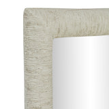Orpheus 34"X47" Ribbed Faux Stone Rectangular Wall Mirror