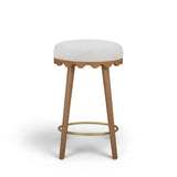 Oodle Performance Vegan Mohair Bar and Counter Stool