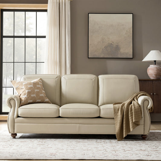 Gerardo Genuine Leather Sofa