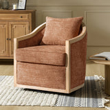Paul Jess Farmhouse Solid Wood Swivel Chair