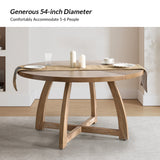 Miranda Solid Wood Round Dining Table
