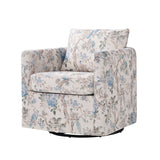 Armando Slipcovered Swivel Chair