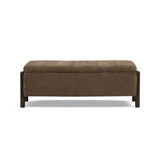 Abby 52" Nubby Fabric Storage Bench