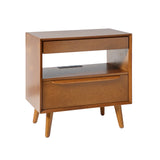 Valentin 2-Drawer Nightstand with  Built-In Outlets