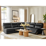 Genuine Leather Power Reclining Corner Sectional