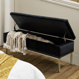 Fabio Upholstered Flip Top Storage Bench
