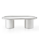 Sorya 51" Chrome Coffee Table