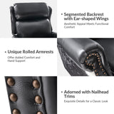 Richard Genuine Leather Manual Recliner