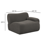 Zenith Contract-Grade Upcycled Fabric Corner Chair