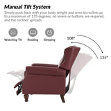 Abraham Genuine Leather Recliner