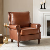 Raymond Genuine Leather Armchair SADDLE
