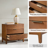 Kirk 3-Drawer Nightstand