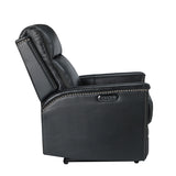 Heinrich Genuine Leather Power Recliner