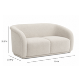Yara 70" Loveseat by Inspire Me! Home Decor