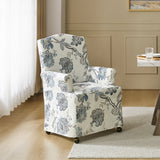 Kanrad Slipcover Dining Chair with Casters