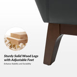 Mid-Century Mordern Genuine Leather Armchair