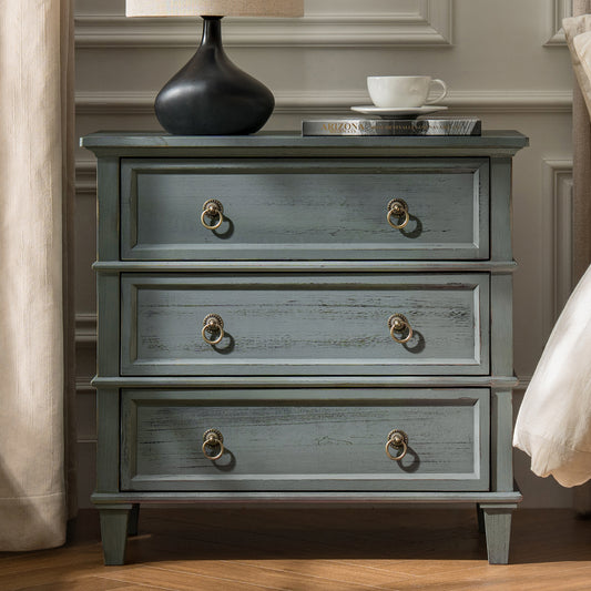 Lev 3-Drawer Nightstand