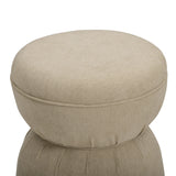 Tomlin Ruched Performance Fabric Game Ottoman