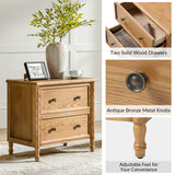 Carol 26"Tall 2-Drawer Nightstand
