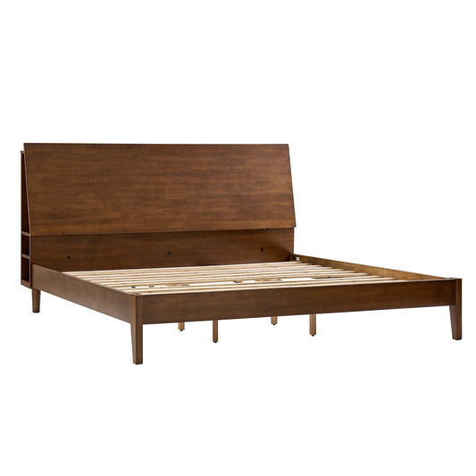 Claus Solid Wood Platform King Bed