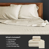 Melange Bamboo Bed Sheets - Sand