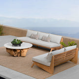 MLB TEAK 3 Seat Armless Sofa
