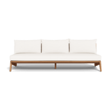 MLB TEAK 3 Seat Armless Sofa