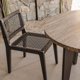 MLB Aluminum Armless Dining Chair